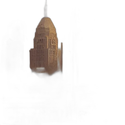 building, crown, jewelry, staff, 3d render, concept art, pixel art, photorealistic transparent PNG cut-out