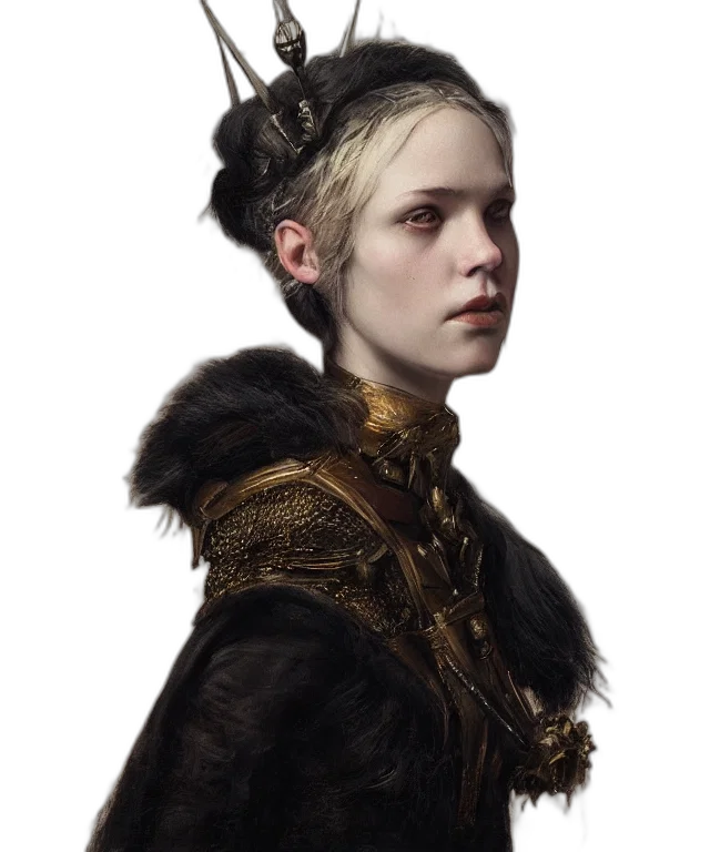 face, crown, staff, jacket transparent PNG cut-out