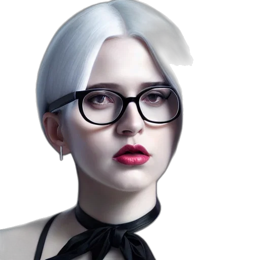 face, jewelry, hair, staff transparent PNG cut-out