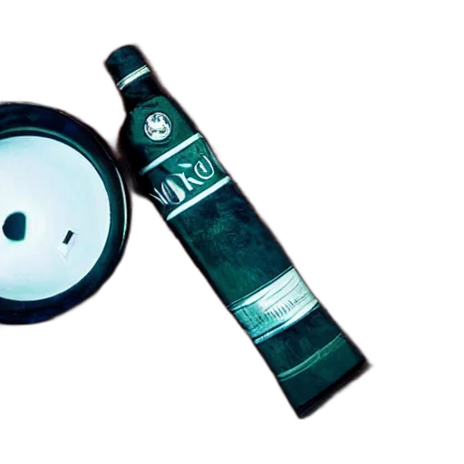 bottle, mask, staff, green, vodka, tabaco transparent PNG cut-out