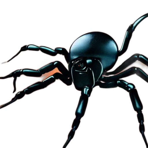 creature, animal, concept art, 3d render, comic book art, arachnoid, robot, killing transparent PNG cut-out
