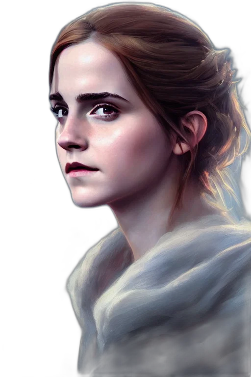 face, crown, fantasy art, photorealistic, concept art, comic book art, snow, golden transparent PNG cut-out