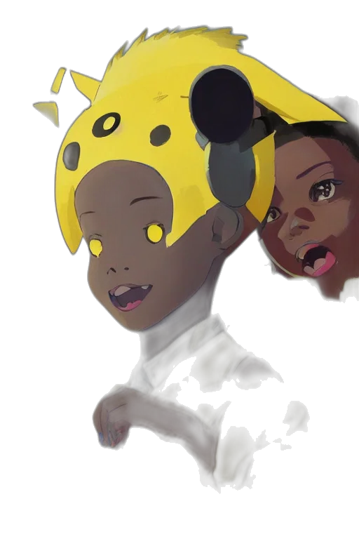 concept art, anime, 3d render, cartoon transparent PNG cut-out