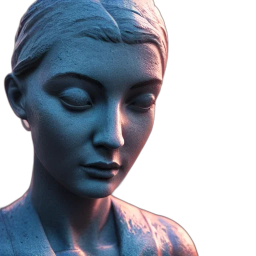 face, jewelry, mask, crown, 3d render, photorealistic, vaporwave, concept art transparent PNG cut-out