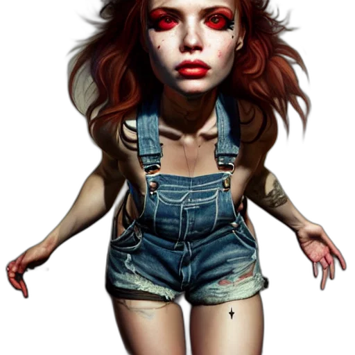 face, mask, creature, concept art, fantasy art, photorealistic, comic book art, red transparent PNG cut-out