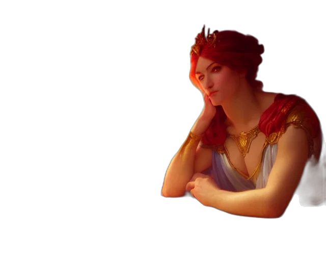 crown, jewelry, dress, face, pixel art, 3d render, fantasy art, concept art transparent PNG cut-out