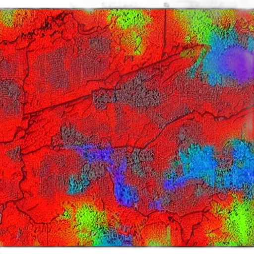 red, heat, map transparent PNG cut-out