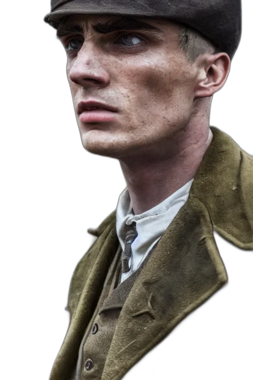 face, jacket, staff, hat transparent PNG cut-out