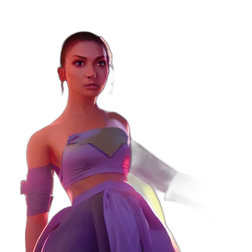 dress, jewelry, concept art, 3d render transparent PNG cut-out