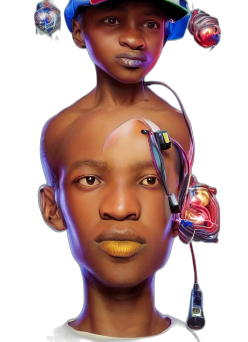 robot, face, mask, concept art, photorealistic, cyberpunk, cartoon, colourful transparent PNG cut-out