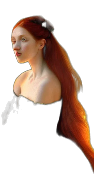hair, face, crown, staff, photorealistic, fantasy art, concept art, watercolor transparent PNG cut-out