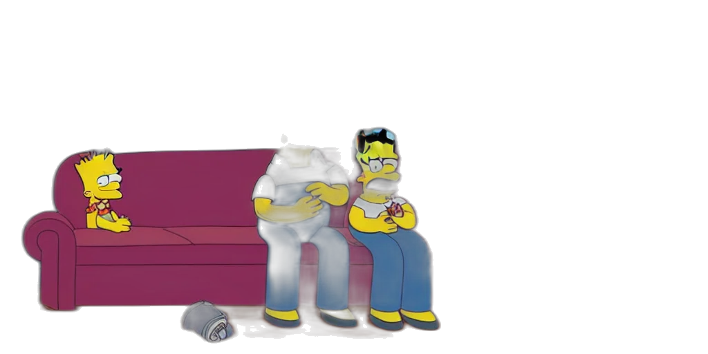 furniture, robot, hat, shoes, 3d render, concept art, cartoon, vaporwave transparent PNG cut-out