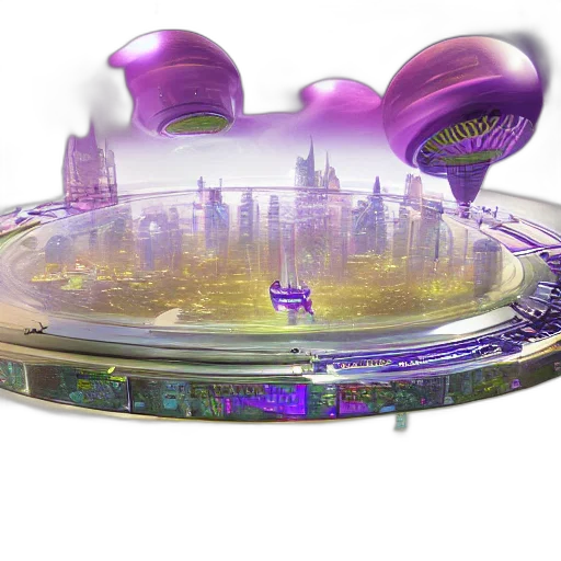 crown, concept art, 3d render, outer space transparent PNG cut-out