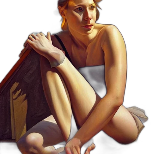dress, face, furniture, shoes transparent PNG cut-out