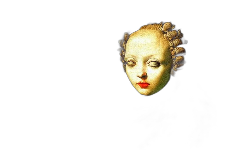 mask, face, hair, creature transparent PNG cut-out