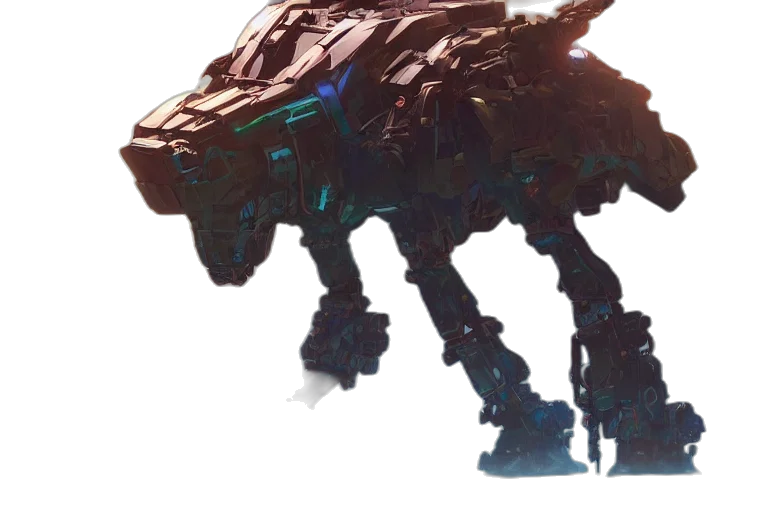 robot, creature, dragon, animal, concept art, 3d render, fantasy art, cyberpunk transparent PNG cut-out