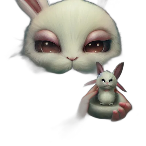 creature, animal, mask, face, concept art, 3d render, fantasy art, photorealistic transparent PNG cut-out