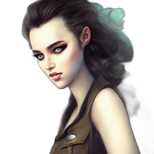 face, fantasy art, photorealistic, concept art transparent PNG cut-out