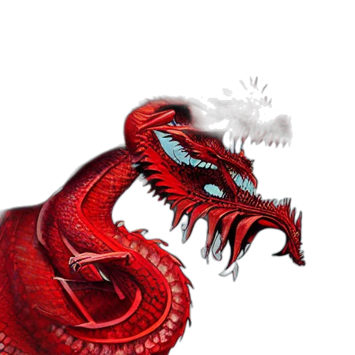 dragon, staff, creature, animal transparent PNG cut-out
