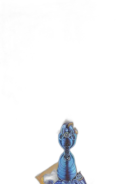 staff, jewelry, sword, umbrella, 3d render, fantasy art, concept art, blue transparent PNG cut-out