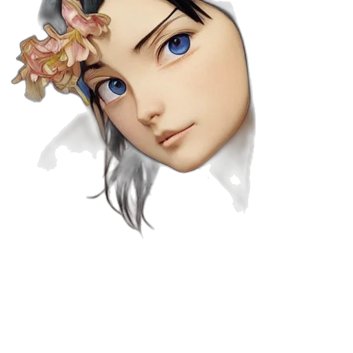 crown, face, flower, jewelry transparent PNG cut-out