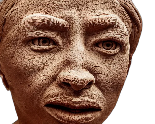 face, mask, creature, 3d render transparent PNG cut-out