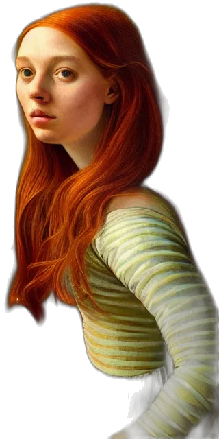 hair, face, dress, jacket, photorealistic, fantasy art, 3d render, concept art transparent PNG cut-out