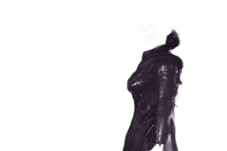 dress, jacket, mask, creature, concept art, cyberpunk, 3d render, comic book art transparent PNG cut-out