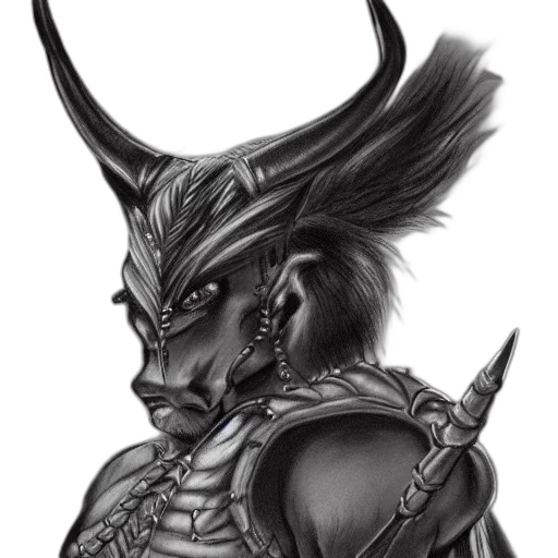 dragon, mask, staff, face transparent PNG cut-out