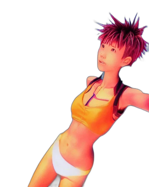 3d render, concept art, photorealistic, anime transparent PNG cut-out