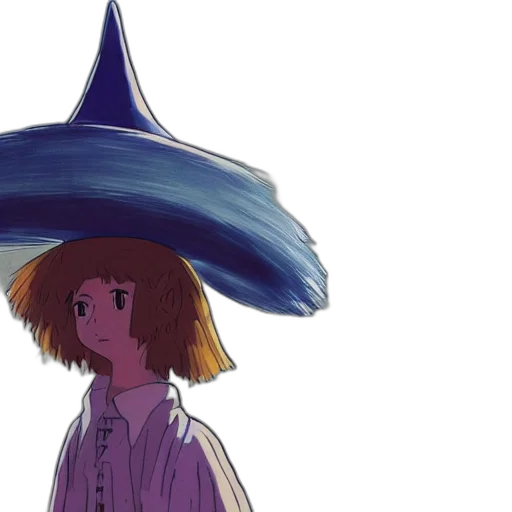 hat, dress, umbrella, staff transparent PNG cut-out