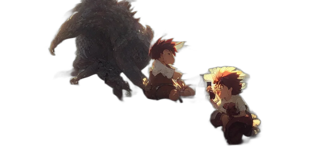 dragon, creature, concept art, 3d render transparent PNG cut-out