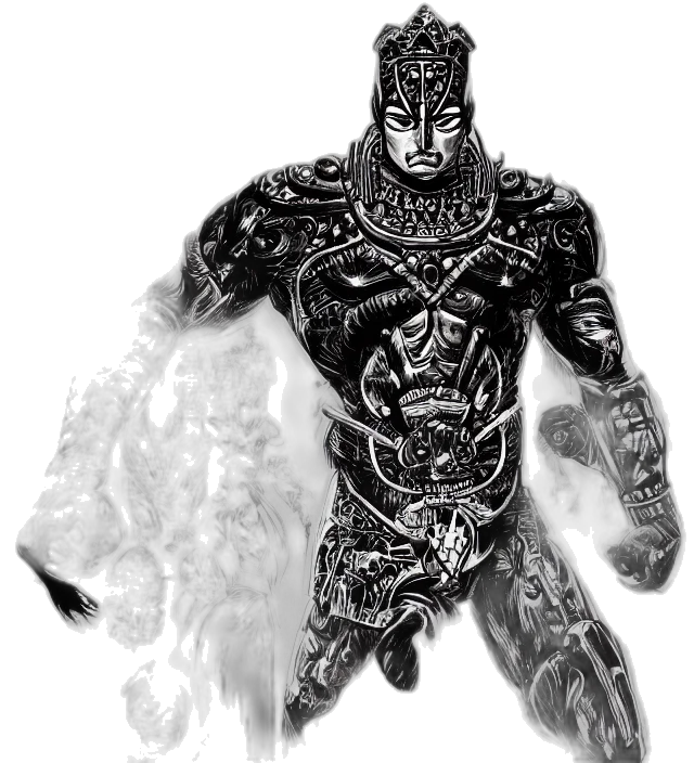 sword, animal, creature, comic book art, fantasy art, concept art, pencil sketch, monochrome transparent PNG cut-out