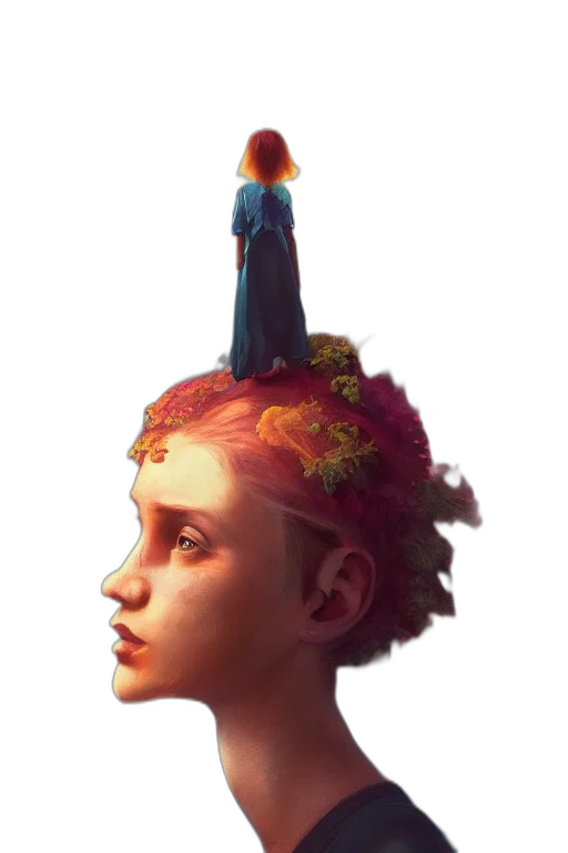 crown, hat, staff, face, concept art, fantasy art, photorealistic, 3d render transparent PNG cut-out