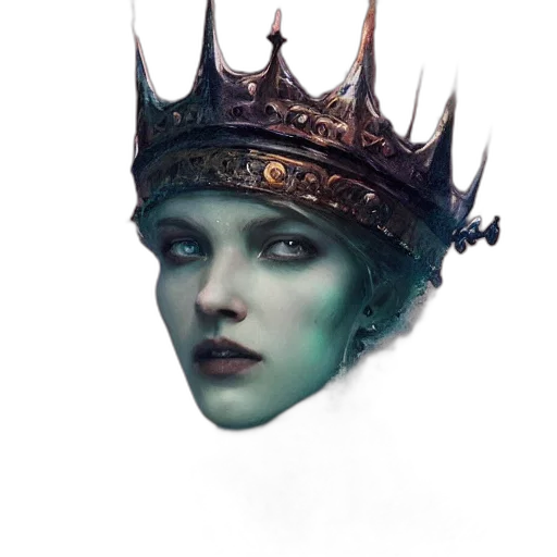 crown, face, hat, mask, fantasy art, concept art, photorealistic, comic book art transparent PNG cut-out