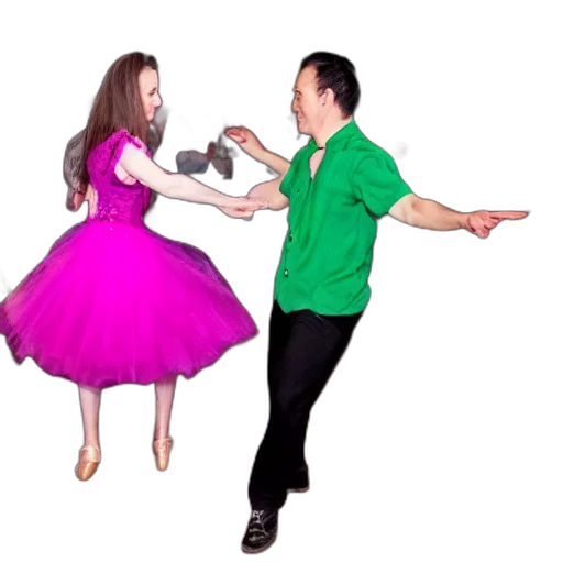 dress, umbrella, shoes, staff transparent PNG cut-out