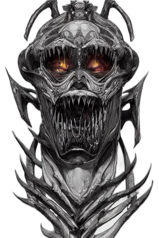 mask, dragon, face, creature transparent PNG cut-out
