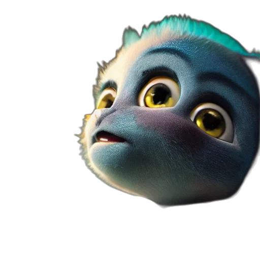 creature, animal, face, dragon, 3d render, concept art, photorealistic, underwater transparent PNG cut-out