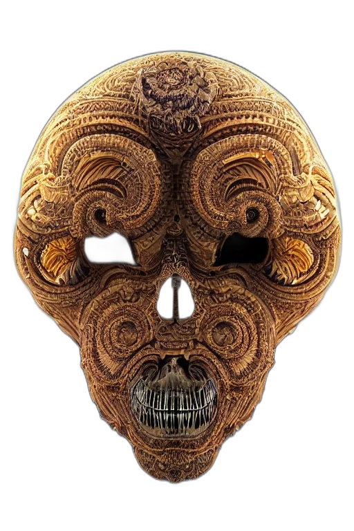 mask, face, jewelry, concept art transparent PNG cut-out