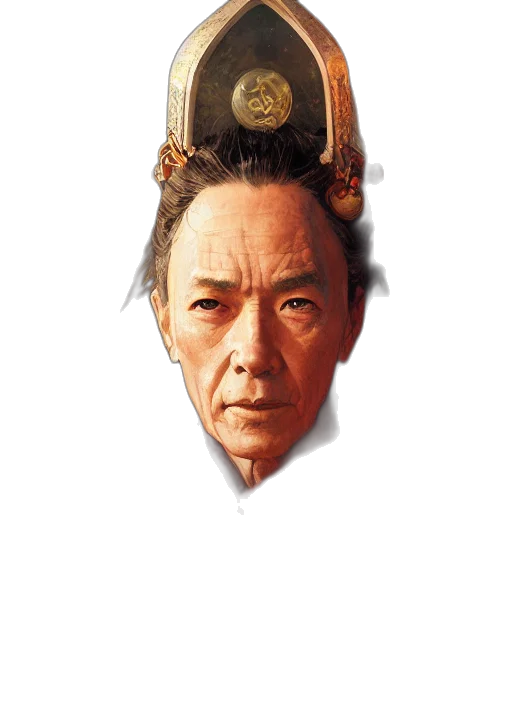 face, mask, staff, hat, photorealistic, concept art, pixel art, fantasy art transparent PNG cut-out