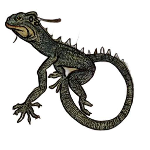 dragon, animal, creature, staff transparent PNG cut-out