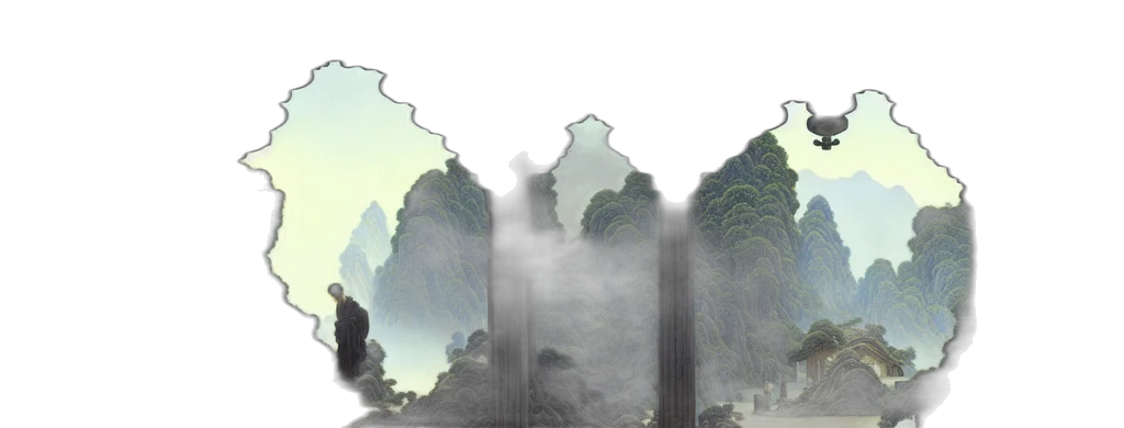 concept art, fantasy art, 3d render, photorealistic, fog, forest, rain, outer space transparent PNG cut-out