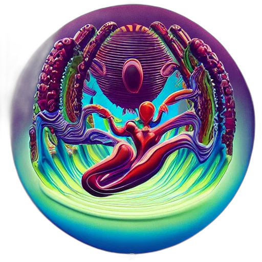 fantasy art, concept art, 3d render, outer space transparent PNG cut-out