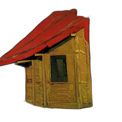 building, furniture, 3d render, concept art, photorealistic, watercolor, log, cabin transparent PNG cut-out
