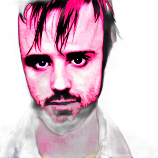 face, photorealistic, concept art, cartoon, watercolor, neon, pink, jesse transparent PNG cut-out