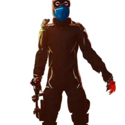 mask, robot, staff, weapon transparent PNG cut-out