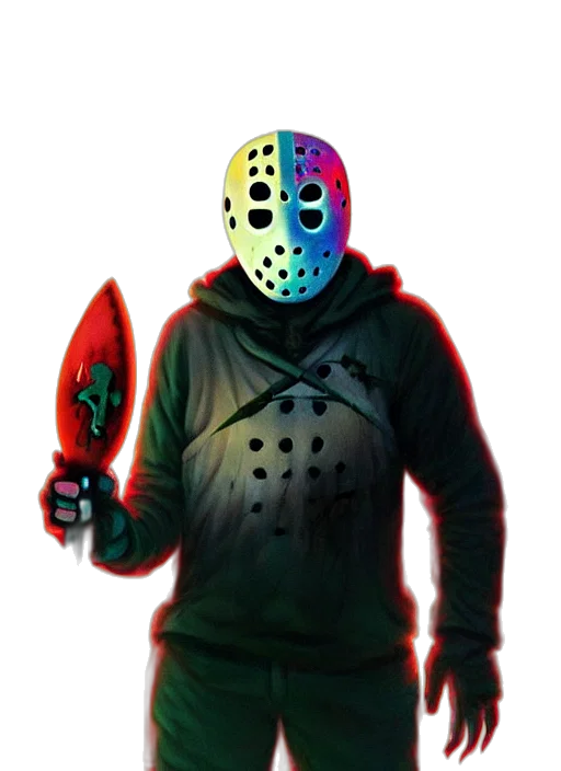 mask, jacket, creature, face transparent PNG cut-out