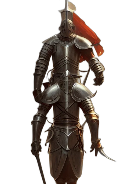robot, sword, staff, weapon, concept art, fantasy art, pixel art, comic book art transparent PNG cut-out