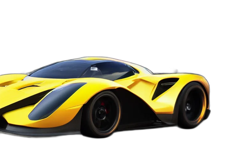 car, 3d render, concept art, photorealistic transparent PNG cut-out