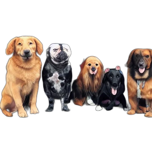 animal, photorealistic, concept art, watercolor, pixel art, photo, dog, god transparent PNG cut-out